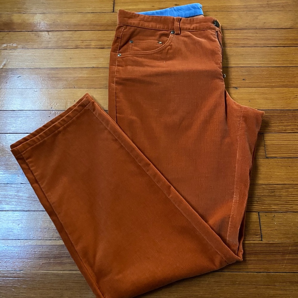 Paul & Shark burnt orange pants (corduroys) 34x32